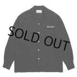 画像: WACKO MARIA/50'S OPEN COLLAR SHIRT（BLACK）［50'Sオープンカラーシャツ-23秋冬］