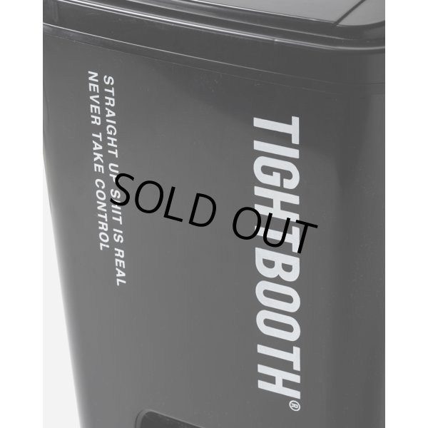 TIGHTBOOTH/LOGO TRASH CAN L（Black）［ゴミ箱