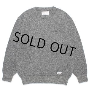 画像: WACKO MARIA/CLASSIC KNIT SWEATER（GRAY）［クラシックニットセーター-23秋冬］