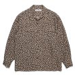 画像1: WACKO MARIA/LEOPARD OPEN COLLAR SHIRT（BEIGE）［レオパードオープンカラーシャツ-23秋冬］ (1)