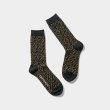 画像1: TIGHTBOOTH/T JACQUARD SOCKS（Black）［ジャガードソックス-23秋冬］ (1)