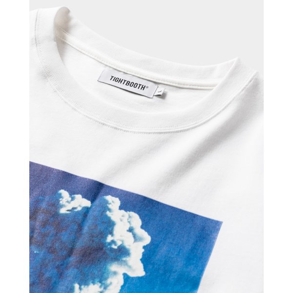 TIGHTBOOTH/VOLCANO L/S T-SHIRT（White） 【30%OFF】［プリント長袖T