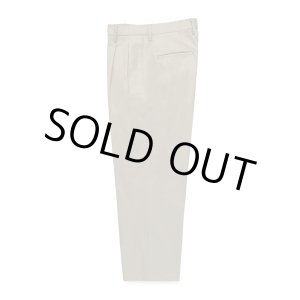 画像: WACKO MARIA/DOUBLE PLEATED CHINO TROUSERS（WHITE）［ツータックチノトラウザース-23秋冬］