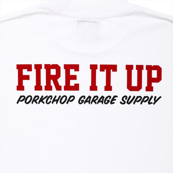 画像5: PORKCHOP/FIRE BLOCK MULTI L/S TEE（WHITE）［プリント長袖T-23秋冬］ (5)