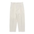 画像2: WACKO MARIA/DOUBLE PLEATED CHINO TROUSERS（WHITE）［ツータックチノトラウザース-23秋冬］ (2)