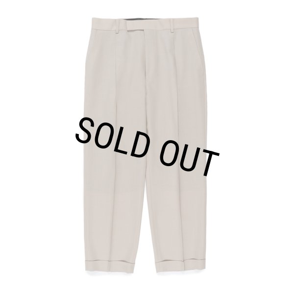 画像2: WACKO MARIA/DORMEUIL / PLEATED TROUSERS（TYPE-2）（LIGHT BEIGE）［ワンタックスラックス(TYPE-2)-23秋冬］ (2)