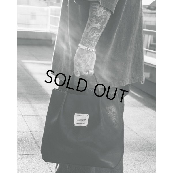 画像5: COOTIE PRODUCTIONS/Leather Tote Bag（Black）［レザートートバッグ-23秋冬］ (5)