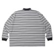 画像2: COOTIE PRODUCTIONS/Supima Border Oversized L/S Polo（Black）［ボーダーオーバーサイズ長袖ポロ-23秋冬］ (2)