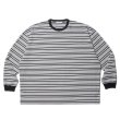 画像1: COOTIE PRODUCTIONS/Supima Border Oversized L/S Tee（Black）［ボーダーオーバーサイズ長袖T-23秋冬］ (1)