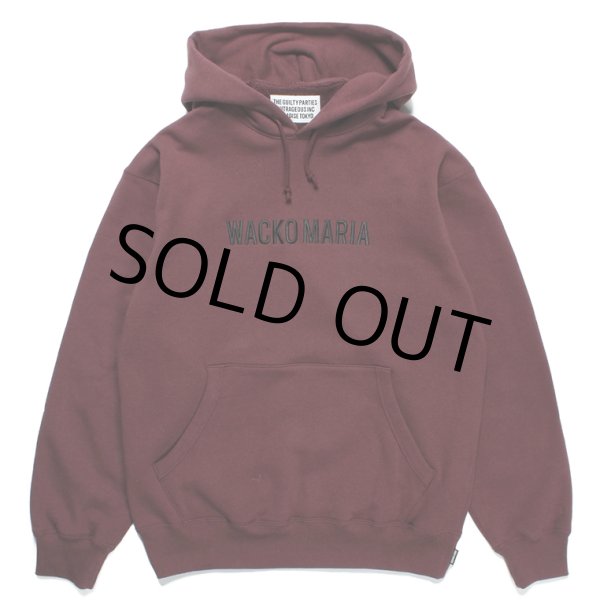 画像1: WACKO MARIA/MIDDLE WEIGHT PULL OVER HOODED SWEAT SHIRT（BURGUNDY）［プルオーバーパーカー-23秋冬］ (1)