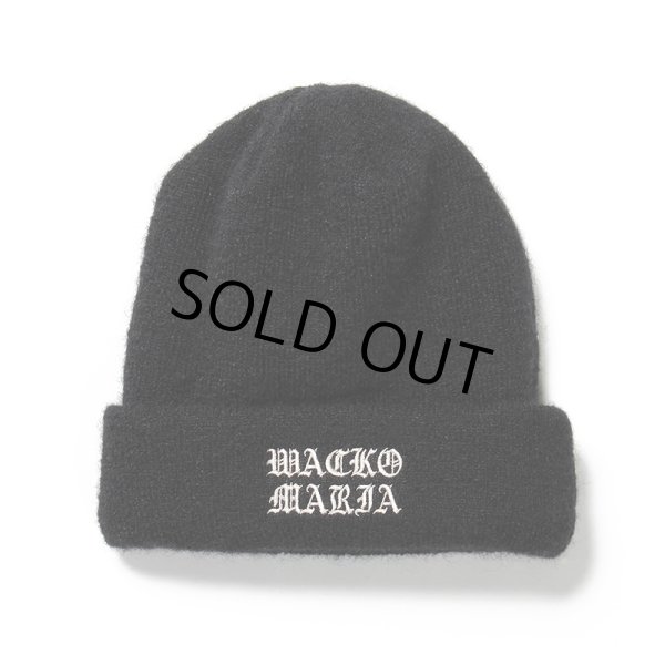 画像1: WACKO MARIA/MOHAIR KNIT CAP（TYPE-1）（BLACK）［モヘアニットキャップ-23秋冬］ (1)