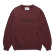 画像1: WACKO MARIA/MIDDLE WEIGHT CREW NECK SWEAT SHIRT（BURGUNDY）［クルーネックスウェット-23秋冬］ (1)