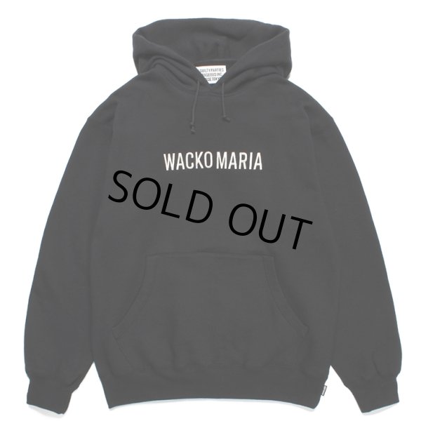 画像1: WACKO MARIA/MIDDLE WEIGHT PULL OVER HOODED SWEAT SHIRT（BLACK）［プルオーバーパーカー-23秋冬］ (1)