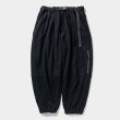 画像1: TIGHTBOOTH/PYRAMID SWEAT BALLOON PANTS（Black）［スウェットバルーンパンツ-23秋冬］ (1)