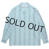 画像: WACKO MARIA/STRIPED OPEN COLLAR SHIRT（TURQUIOSE）［ストライプオープンカラーシャツ-23秋冬］