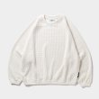 画像1: TIGHTBOOTH/MYSTERY GAUGE CREW KNIT（White） 【30%OFF】［ミステリーゲージクルーニット-23秋冬］ (1)