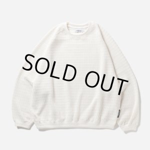 画像: TIGHTBOOTH/MYSTERY GAUGE CREW KNIT（White） 【30%OFF】［ミステリーゲージクルーニット-23秋冬］