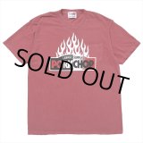 画像: PORKCHOP/FIRE BLOCK POCKET TEE（CRIMSON RED）［プリントポケT-23秋冬］
