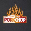 画像3: PORKCHOP/FIRE BLOCK POCKET TEE（ASH BLACK）［プリントポケT-23秋冬］ (3)