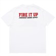 画像2: PORKCHOP/FIRE BLOCK POCKET TEE（WHITE）［プリントポケT-23秋冬］ (2)