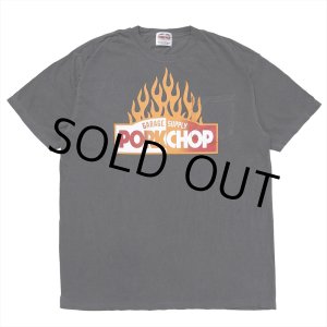 画像: PORKCHOP/FIRE BLOCK POCKET TEE（ASH BLACK）［プリントポケT-23秋冬］