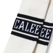 画像2: CALEE/JACQUARD PILE LINE SOCKS（WHITE）［ラインソックス-23秋冬］ (2)