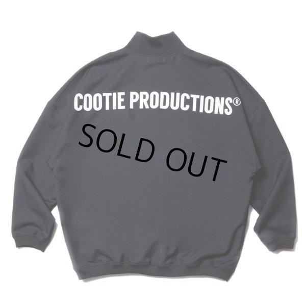 画像1: COOTIE PRODUCTIONS/Polyester Twill Half Zip L/S Tee（Black）［ポリエステルツイルハーフジップ-23秋冬］ (1)