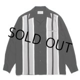画像: WACKO MARIA/SWITCHING OPEN COLLAR SHIRT（BLACK）［スイッチングオープンカラーシャツ-23秋冬］