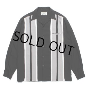 画像: WACKO MARIA/SWITCHING OPEN COLLAR SHIRT（BLACK）［スイッチングオープンカラーシャツ-23秋冬］