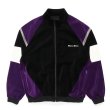 画像1: WACKO MARIA/VELVETEEN TRACK JACKET（BLACK/PURPLE）［ベルベッティーントラックJKT-23秋冬］ (1)