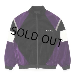 画像: WACKO MARIA/VELVETEEN TRACK JACKET（BLACK/PURPLE）［ベルベッティーントラックJKT-23秋冬］