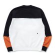 画像2: 【40%OFF】RATS/CROSS CUT CREW NECK SWEAT（BLACK）［クルーネックスウェット-23秋冬］ (2)