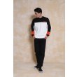 画像6: 【40%OFF】RATS/CROSS CUT CREW NECK SWEAT（BLACK）［クルーネックスウェット-23秋冬］ (6)