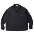 画像1: COOTIE PRODUCTIONS/Polyester Twill Fly Front L/S Shirt（Black）［ポリエステルツイルフライフロントシャツ-23秋冬］ (1)