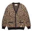 画像1: WACKO MARIA/LEOPARD MOHAIR KNIT JACQUARD CARDIGAN（BEIGE）［レオパードモヘアカーディガン-23秋冬］ (1)