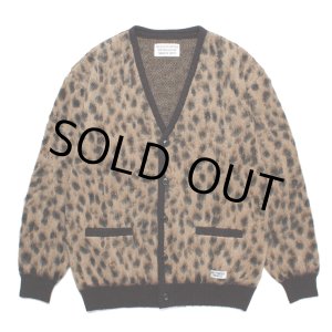 画像: WACKO MARIA/LEOPARD MOHAIR KNIT JACQUARD CARDIGAN（BEIGE）［レオパードモヘアカーディガン-23秋冬］