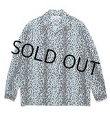 画像: WACKO MARIA/LEOPARD OPEN COLLAR SHIRT（BLUE）［レオパードオープンカラーシャツ-23秋冬］
