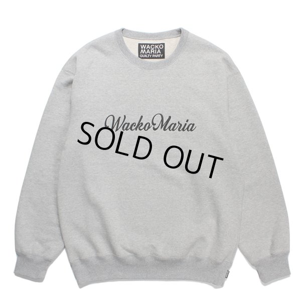 画像1: WACKO MARIA/HEAVY WEIGHT CREW NECK SWEAT SHIRT（GRAY）［クルーネックスウェット-23秋冬］ (1)