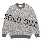 画像: WACKO MARIA/LEOPARD MOHAIR KNIT JACQUARD SWEATER（WHITE）［レオパードモヘアセーター-23秋冬］