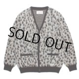 画像: WACKO MARIA/LEOPARD MOHAIR KNIT JACQUARD CARDIGAN（WHITE）［レオパードモヘアカーディガン-23秋冬］