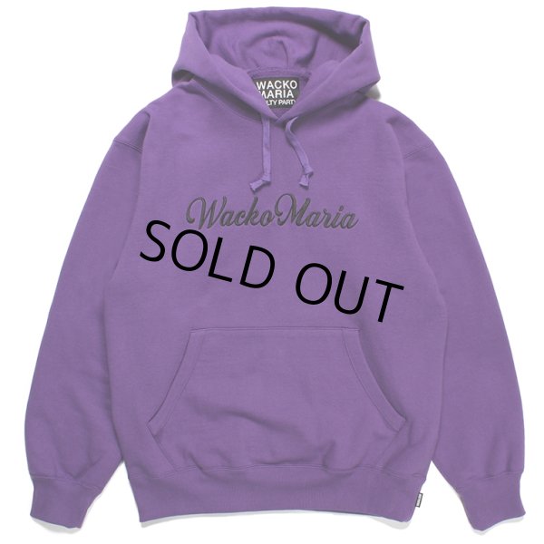 画像1: WACKO MARIA/HEAVY WEIGHT PULL OVER HOODED SWEAT SHIRT（PURPLE）［プルオーバーパーカー-23秋冬］ (1)