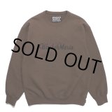 画像: WACKO MARIA/HEAVY WEIGHT CREW NECK SWEAT SHIRT（BROWN）［クルーネックスウェット-23秋冬］
