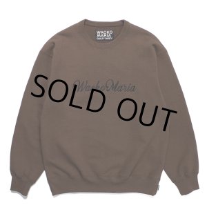 画像: WACKO MARIA/HEAVY WEIGHT CREW NECK SWEAT SHIRT（BROWN）［クルーネックスウェット-23秋冬］