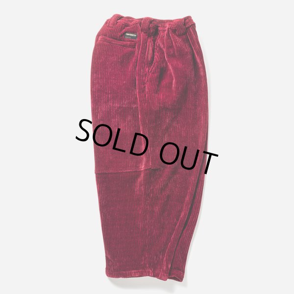 画像2: TIGHTBOOTH/KNIT CORD BALLOON PANTS（Wine）［コーデュロイバルーンパンツ-23秋冬］ (2)