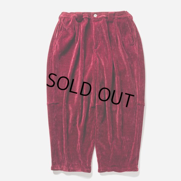 画像1: TIGHTBOOTH/KNIT CORD BALLOON PANTS（Wine）［コーデュロイバルーンパンツ-23秋冬］ (1)