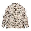 画像1: WACKO MARIA/LEOPARD OPEN COLLAR SHIRT（WHITE）［レオパードオープンカラーシャツ-23秋冬］ (1)