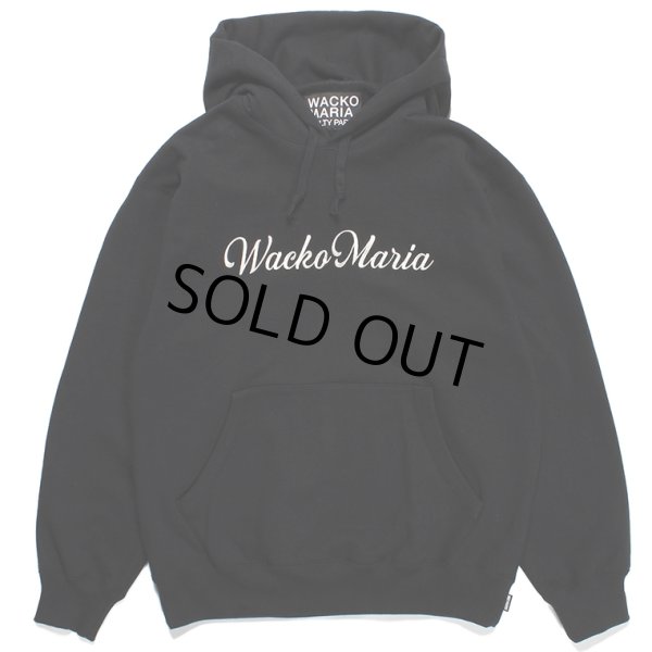 画像1: WACKO MARIA/HEAVY WEIGHT PULL OVER HOODED SWEAT SHIRT（BLACK）［プルオーバーパーカー-23秋冬］ (1)