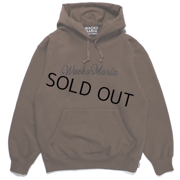 画像1: WACKO MARIA/HEAVY WEIGHT PULL OVER HOODED SWEAT SHIRT（BROWN）［プルオーバーパーカー-23秋冬］ (1)