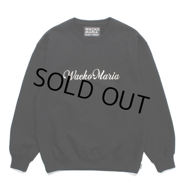 画像1: WACKO MARIA/HEAVY WEIGHT CREW NECK SWEAT SHIRT（BLACK）［クルーネックスウェット-23秋冬］ (1)