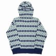 画像1: DAIRIKU/Face Cover Knit Pullover（Blue & Navy） 【30%OFF】［フェイスカバーニットプルオーバー-23秋冬］ (1)